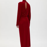 Camilla And Marc Ravine Draped Sleeve Dress in Cherry