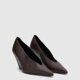 Camilla and Marc Rhys Leather Pump in Espresso
