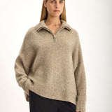Jac and Jack Rook Sweater in Jute Fleck