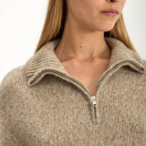 Jac and Jack Rook Sweater in Jute Fleck