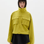Sir Arla Bomber Jacket in Chartreuse - side view