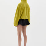 Sir Arla Bomber Jacket in Chartreuse - styled look