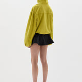 Sir Arla Bomber Jacket in Chartreuse - styled look