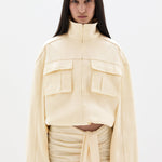 Sir Arla Bomber Jacket in Cream - side view