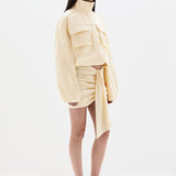 Sir Arla Bomber Jacket in Cream - outfit inspiration