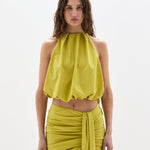 Sir Arla Bubble Top in Chartreuse - side view