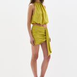 Sir Arla Bubble Top in Chartreuse - detail view