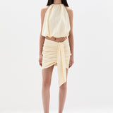 Sir Arla Bubble Top in Cream - side view