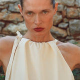 Sir Arla Bubble Top in Cream - detail view