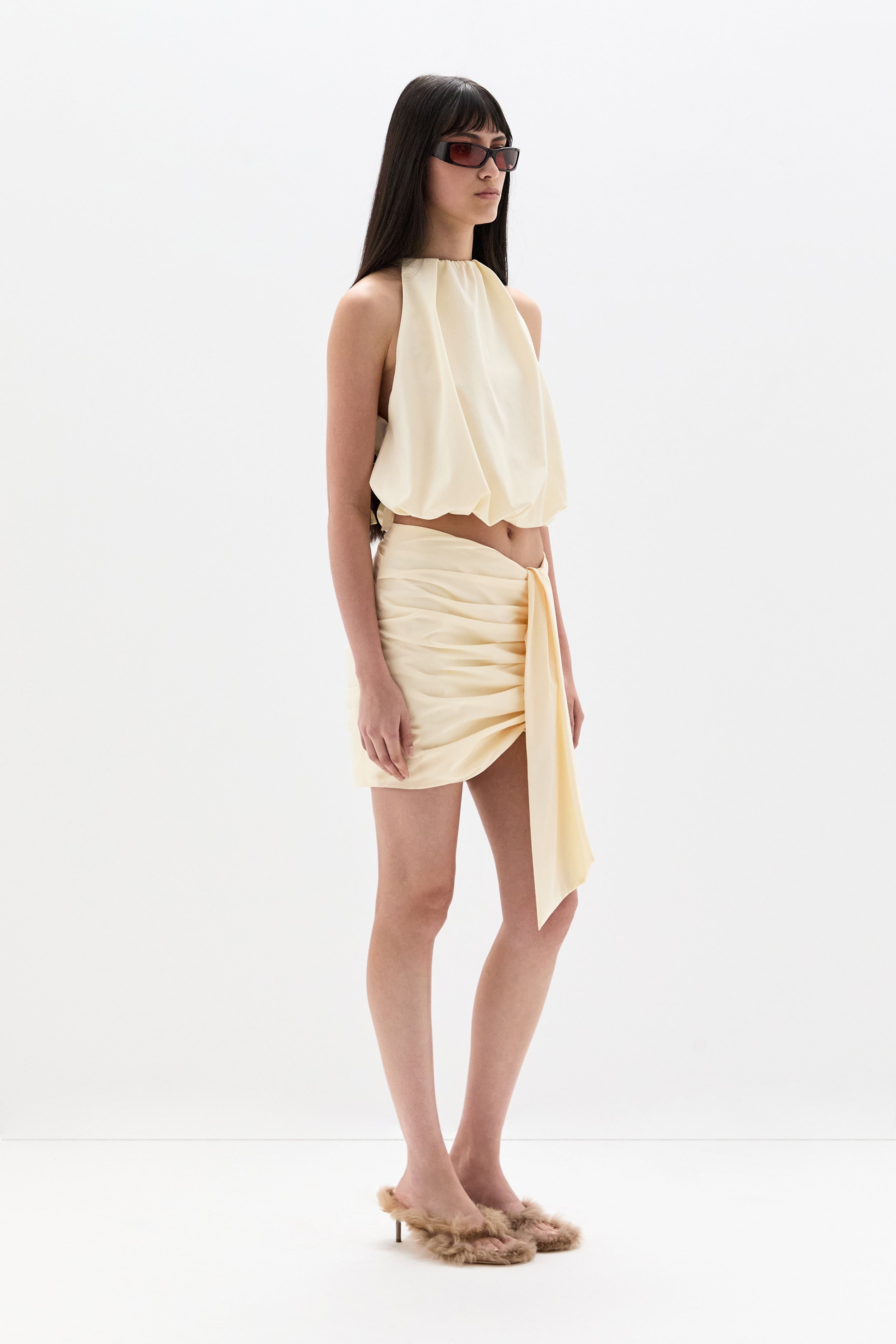 Sir Arla Bubble Top in Cream - outfit inspiration