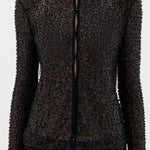 Sir Cassia Sequin Button Down Top in Black - outfit inspiration