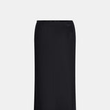 Sir Cassia Sequin Midi Skirt in Black - close up