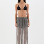 Sir Marlowe Harem Pant in Monochrome Stripe - detail view