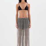 Sir Marlowe Harem Pant in Monochrome Stripe - detail view