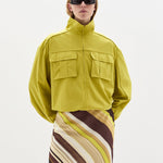 Sir Vivia Skirt in Cafe Lemon Stripe - styled look