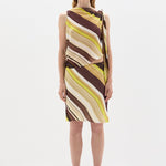 Sir Vivia Tie Shoulder Top in Cafe Lemon Stripe - styled look