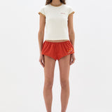 Sir Yes SIR. Fitted T-Shirt in Ivory Yellow - styled look