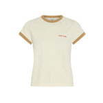 Sir Yes SIR. Fitted T-Shirt in Ivory Yellow