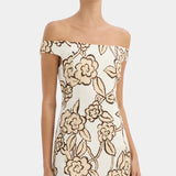 Sir Elodie Off Shoulder Mini Dress in Patale