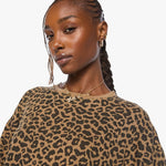 Mother The SS Boxy Ringer in Leap Year Leopard Print Jersey - styled look