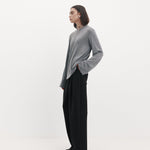 Harris Tapper Sacha T-Shirt in Pewter - detail view