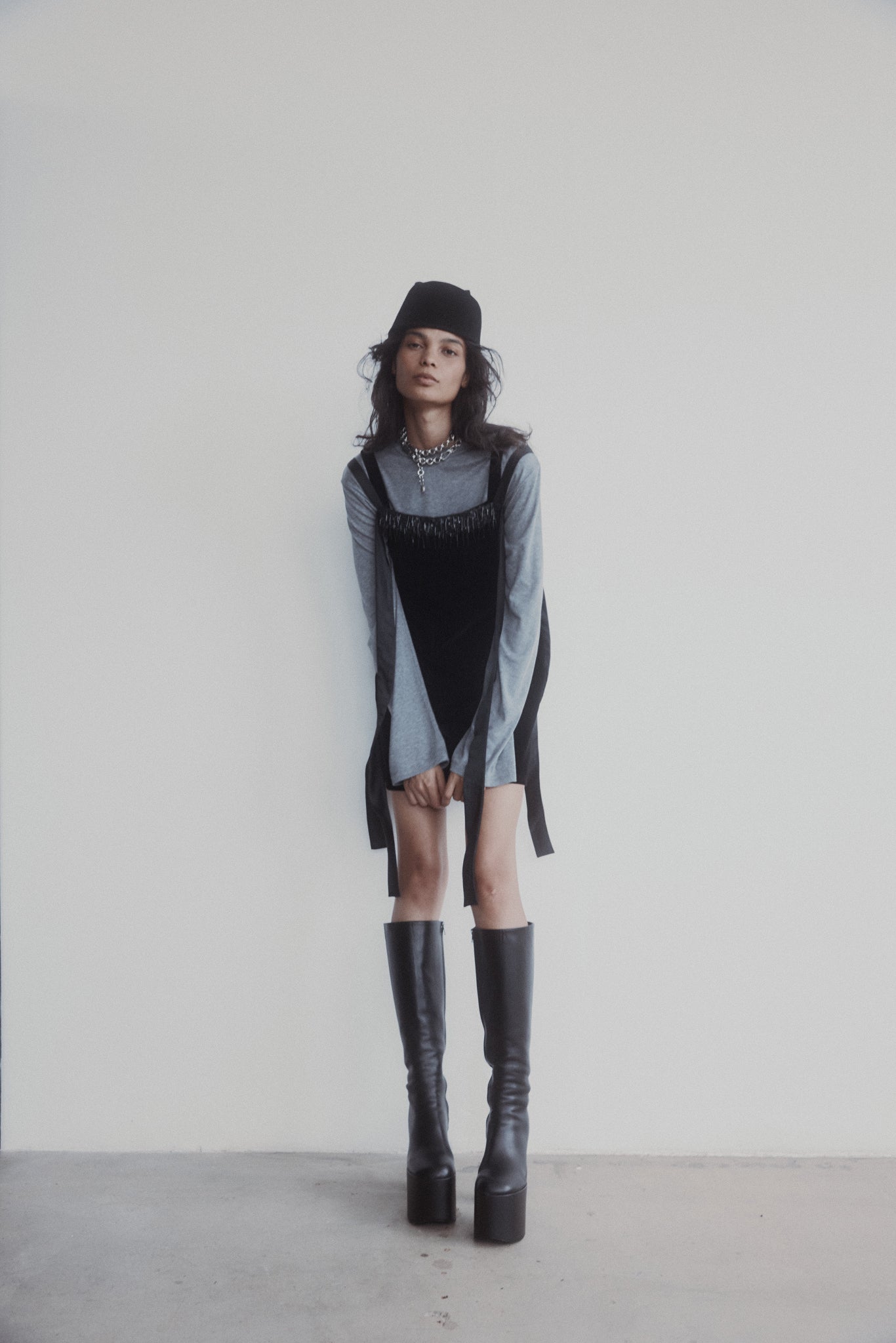 Harris Tapper Sacha T-Shirt in Pewter - outfit inspiration