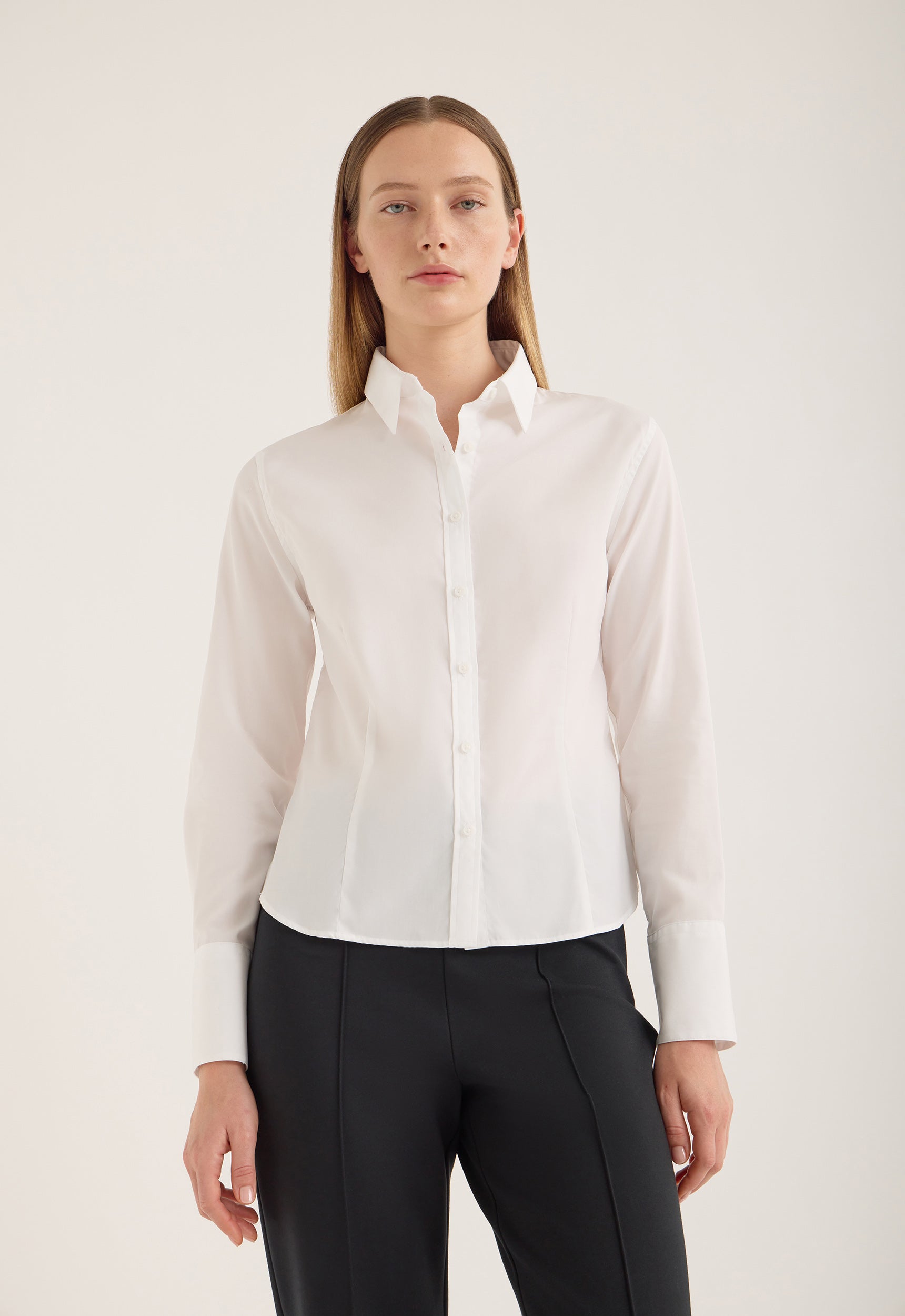 Jac and Jack Salver Shirt in White - detail view