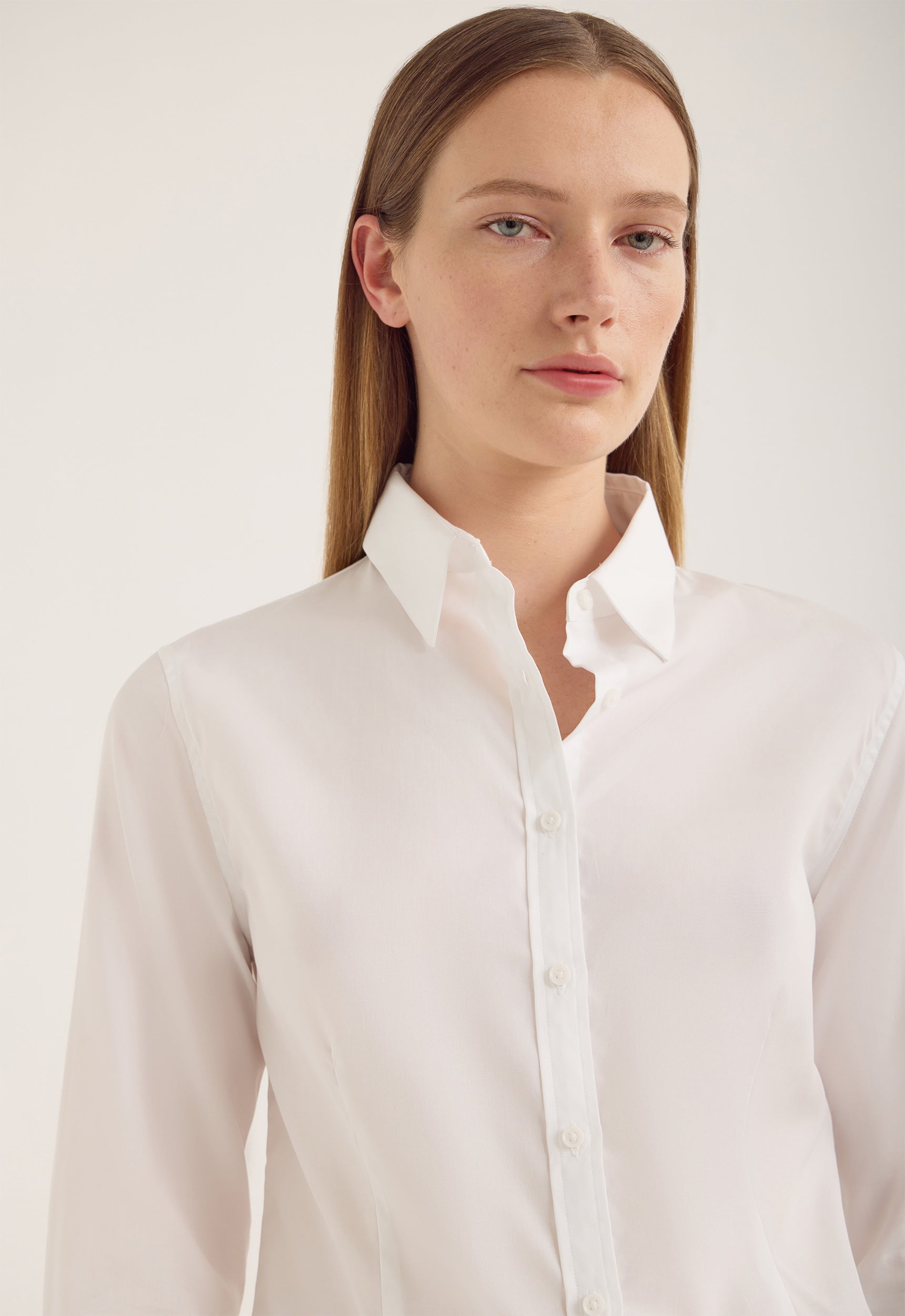 Jac and Jack Salver Shirt in White - close up