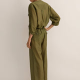 Sarah-Jane Clarke Straight Pant in Safari Green