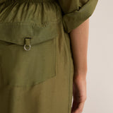 Sarah-Jane Clarke Straight Pant in Safari Green