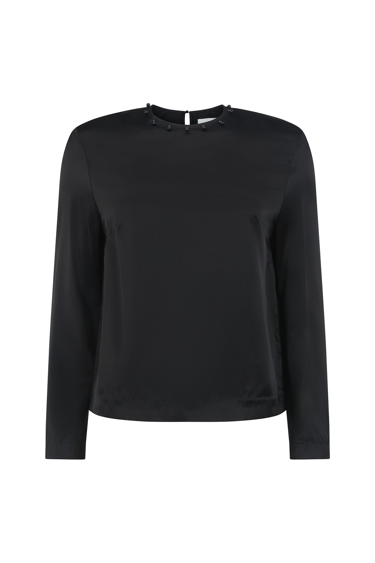 Harris Tapper Saul Top in Black - detail view