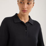 Jac and Jack Scout Polo in Black