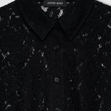 Anine Bing Shayna Top in Black Lace - styled look