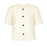 Harris Tapper Short Sleeve Tilmens Jacket in Bone