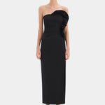 Sir Siella Strapless Gown in Black - side view