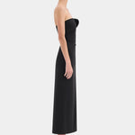 Sir Siella Strapless Gown in Black - detail view