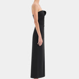 Sir Siella Strapless Gown in Black - detail view