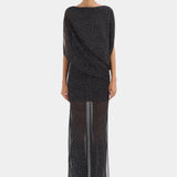 Sir Arisa Maxi Dress in Polka Dot Nero
