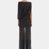 Sir Arisa Maxi Dress in Polka Dot Nero