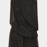 Sir Arisa Mini Dress in Polka Dot Nero