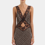 Sir Astrid Cut Out Gown in Tisso Plum