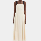 Sir Ayla Tie Back Maxi Dress in Bone