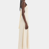 Sir Ayla Tie Back Maxi Dress in Bone