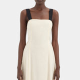 Sir Ayla Tie Back Maxi Dress in Bone