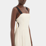 Sir Ayla Tie Back Maxi Dress in Bone