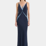 Sir Elsie Lace Gown in Navy