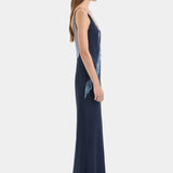 Sir Elsie Lace Gown in Navy