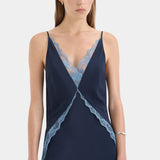 Sir Elsie Lace Gown in Navy