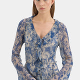 Sir Lilia Long Sleeve Dress in Daisy Meadow