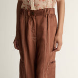 Lee Mathews Sloane Relaxed Pant in Copper